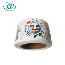 Custom Printing Round Shaped Vinyl Sticker Roll Wholesale